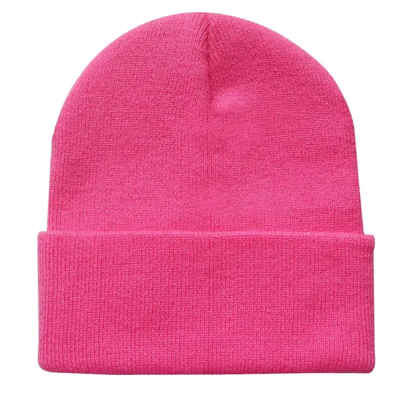 20 Colors New Korean Wool Acrylic Knitted Caps Women Men Skullcap Autumn Winter Elastic Skullies Beanies Cap Wholesale