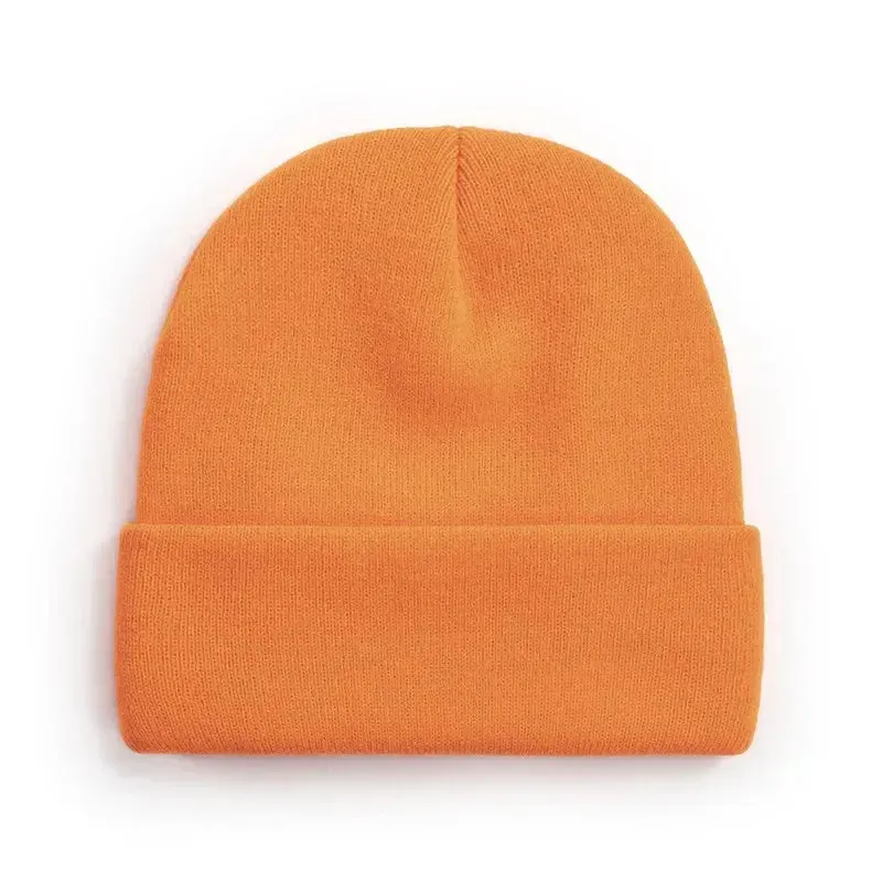 20 Colors New Korean Wool Acrylic Knitted Caps Women Men Skullcap Autumn Winter Elastic Skullies Beanies Cap Wholesale