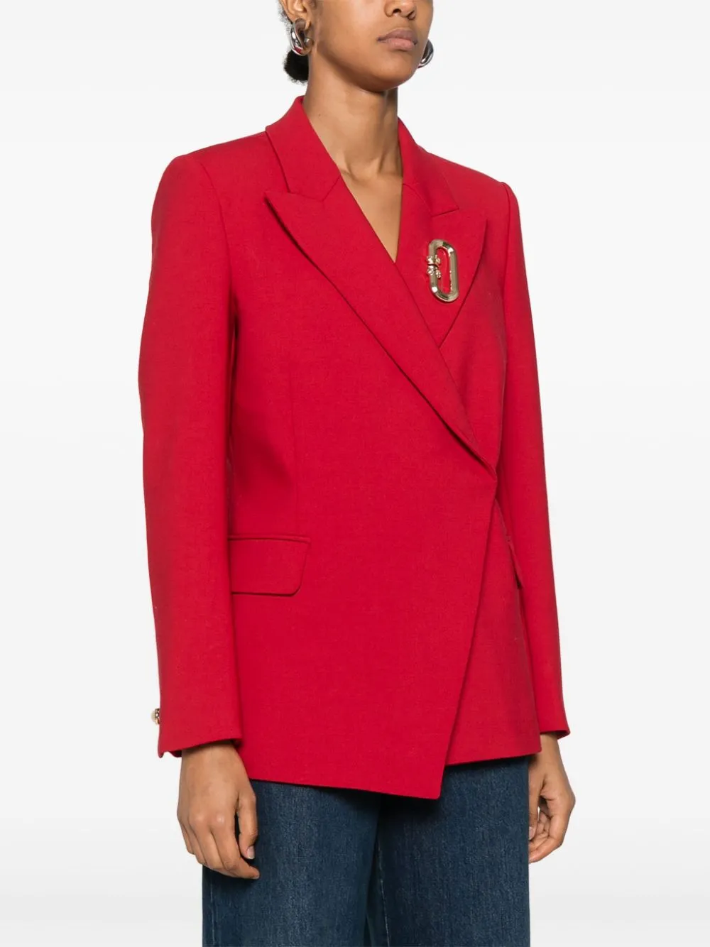 asymmetric double-breasted blazer