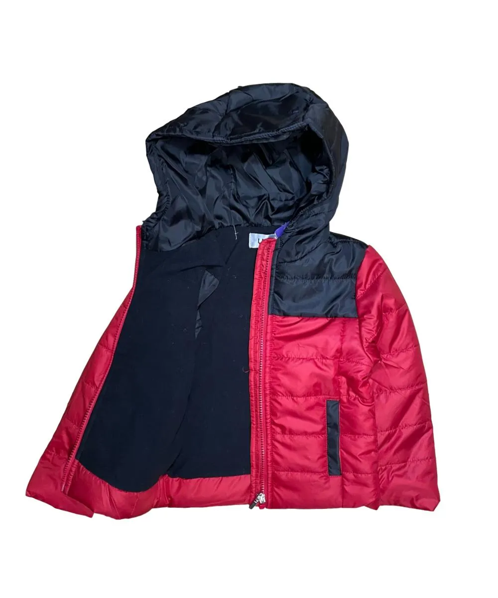 Boy's Zipper Hooded Puffer Jacket