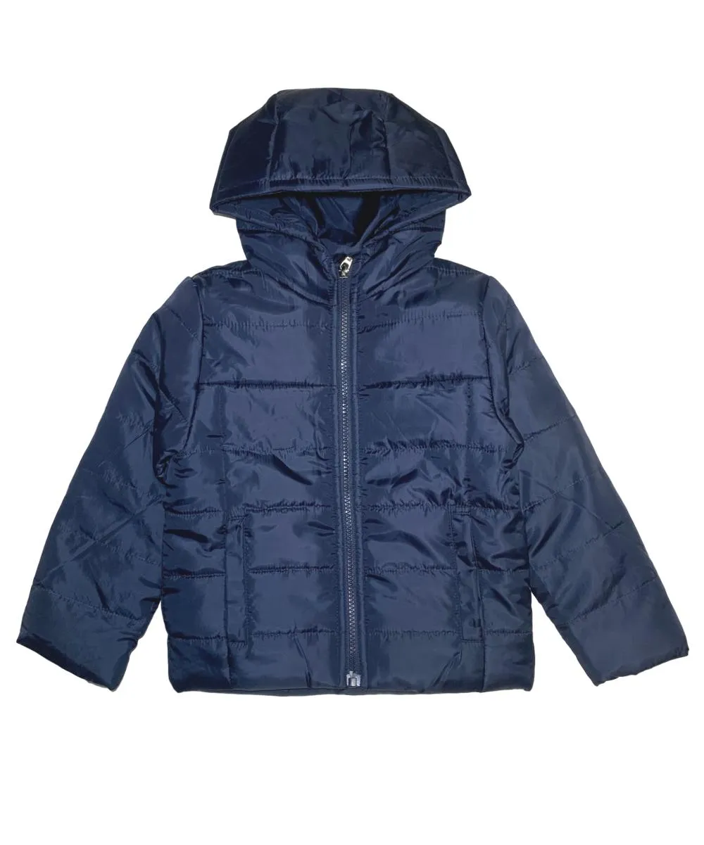 Boy's Zipper Hooded Puffer Jacket