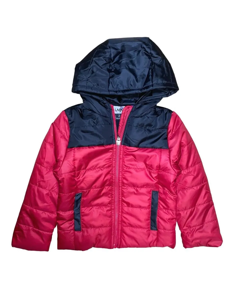 Boy's Zipper Hooded Puffer Jacket