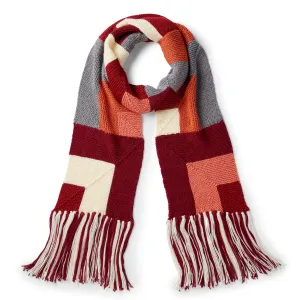 Caron Here And There Mitered Knit Scarf