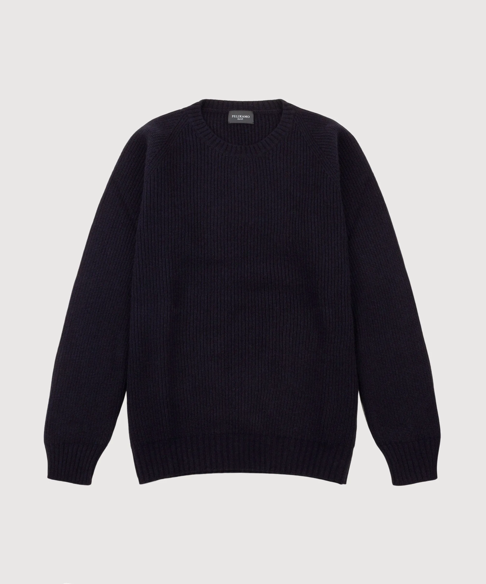 Cashmere Heavy Ribbed Roundneck Sweater