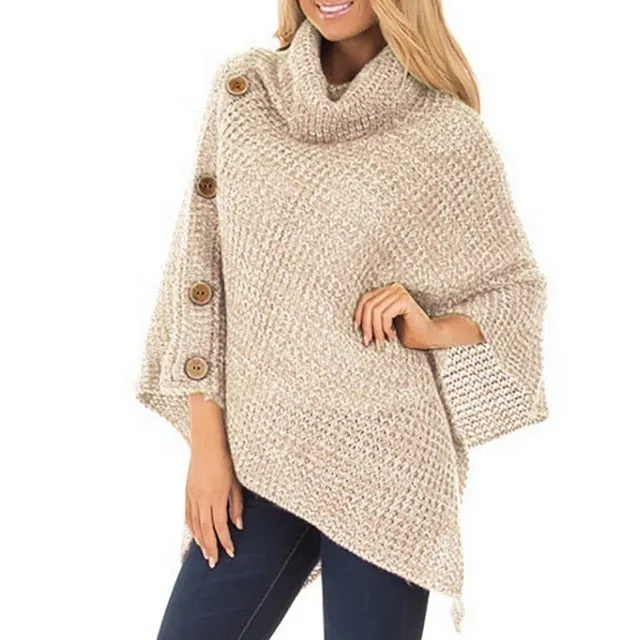 Casual Knitted Turtleneck Warm Winter Sweater