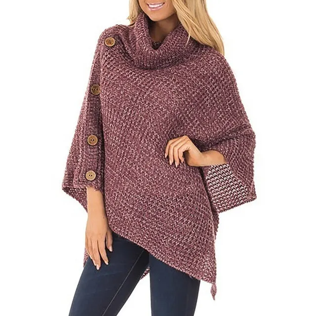 Casual Knitted Turtleneck Warm Winter Sweater