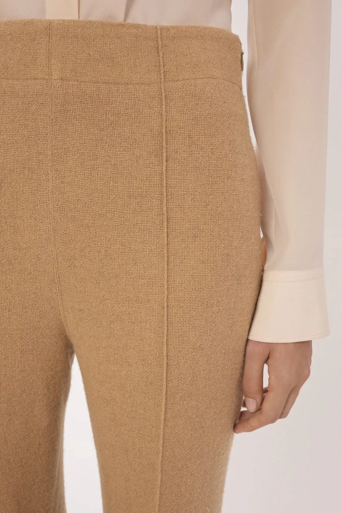 Chloé Tailored Wide Leg Pant - Worn Brown