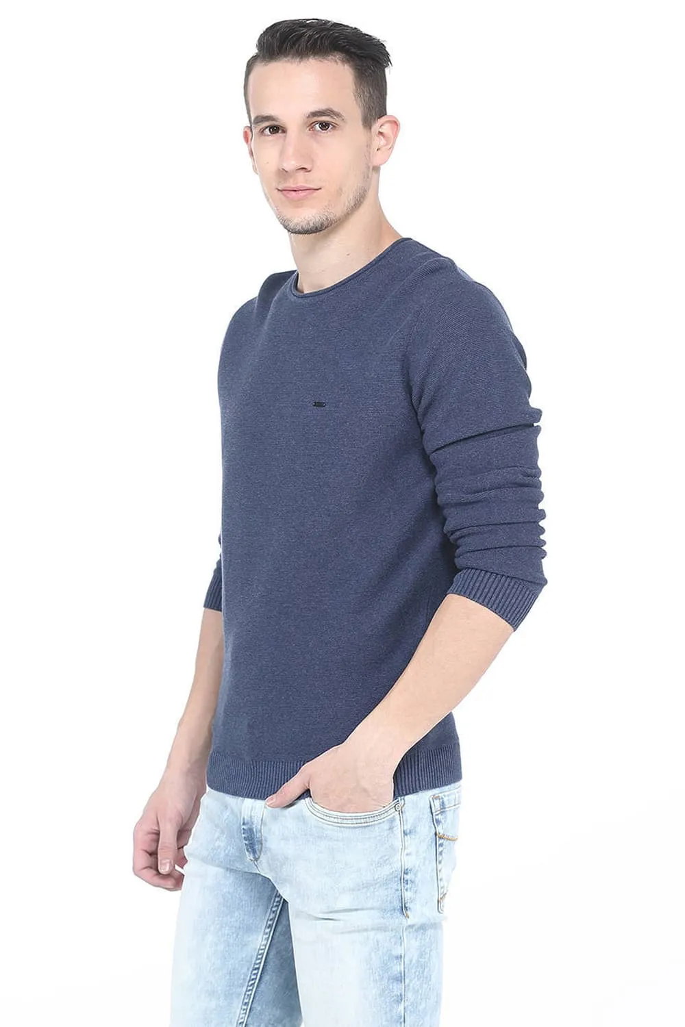 Comfort Fit Mens Roll Neck Sweater