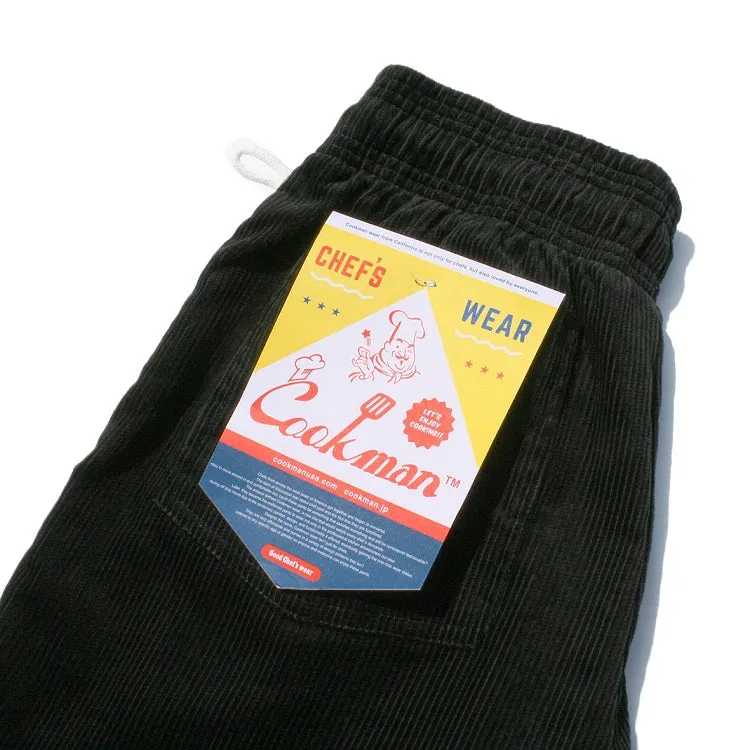 Cookman Chef Pants - Corduroy : Black