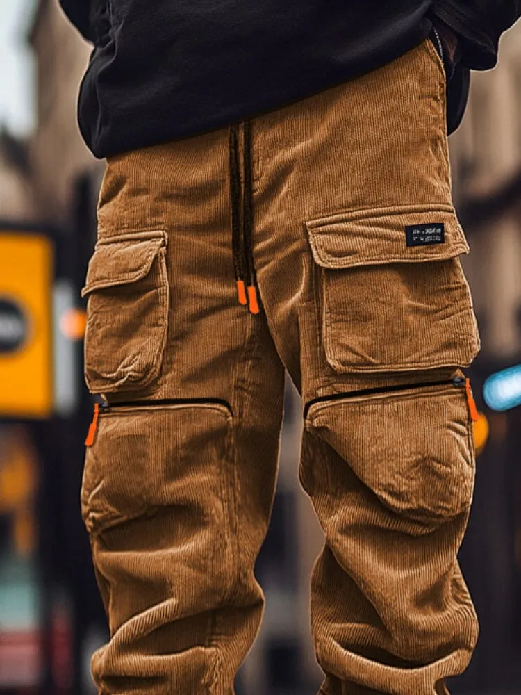 Corduroy Multi Pockets Cargo Pants