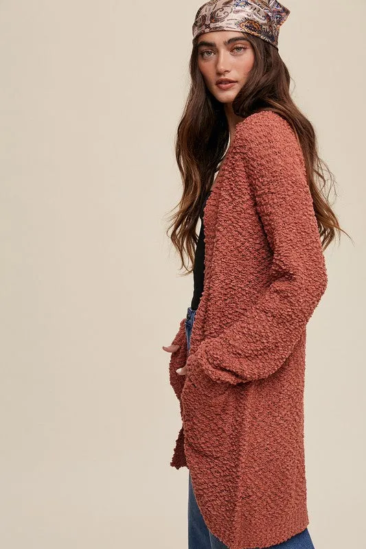 Cozy Corner Long Knit Cardigan Sweater