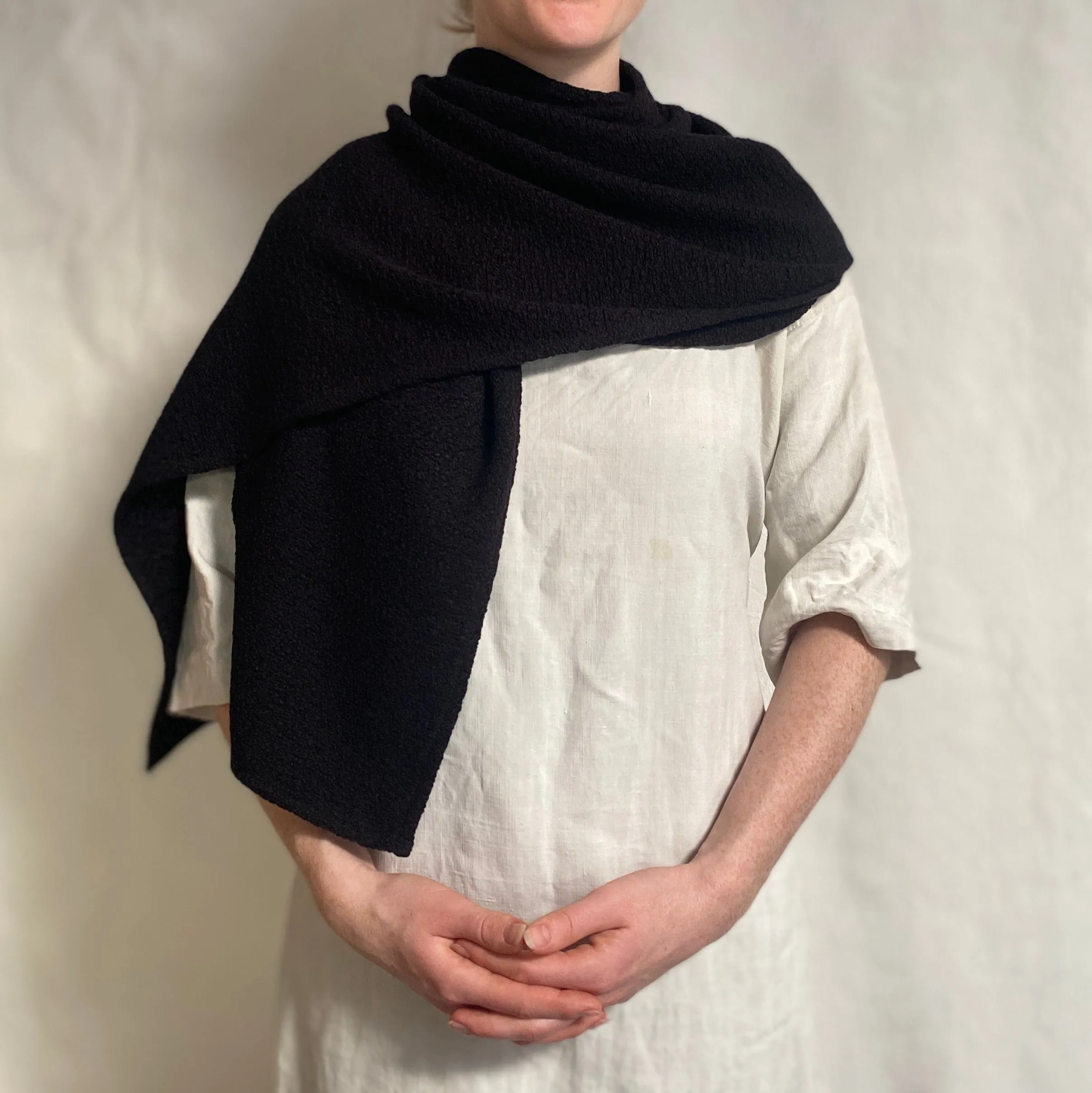 cozy shawl- popcorn