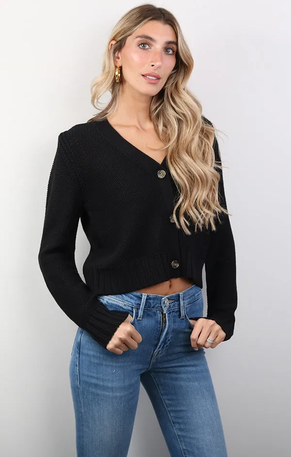 Fran Crop Sweater Cardigan