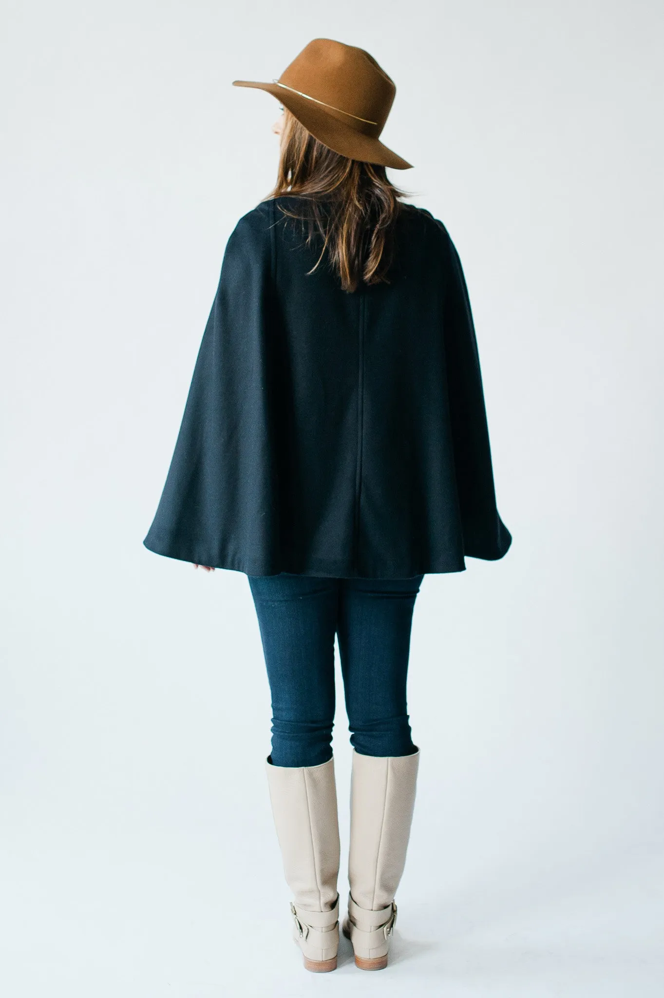 High Street Swing Cape - Navy