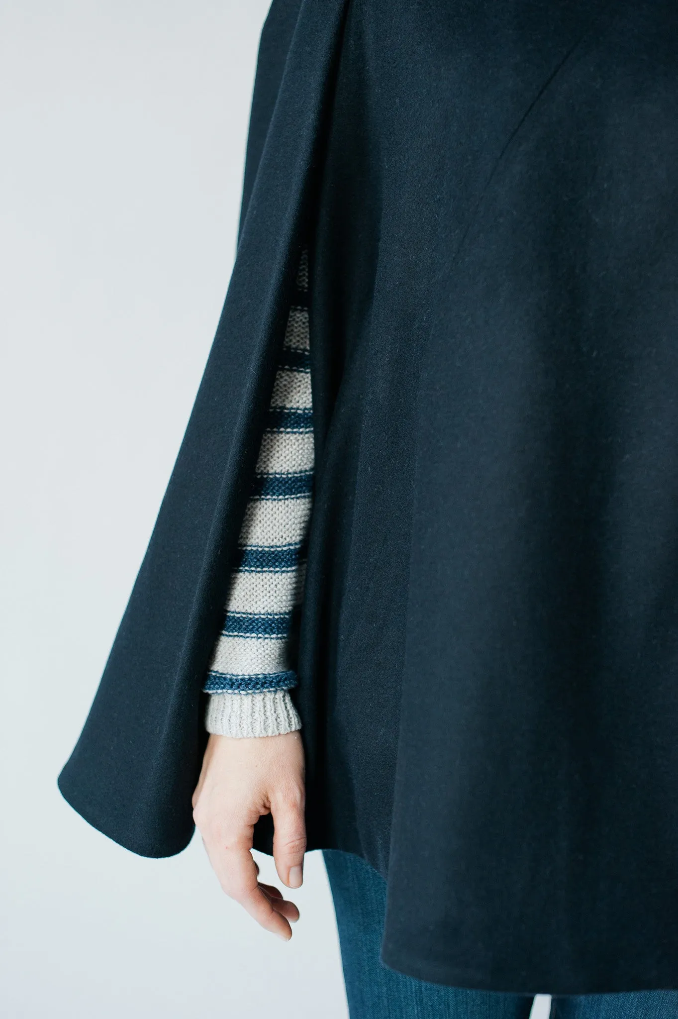 High Street Swing Cape - Navy