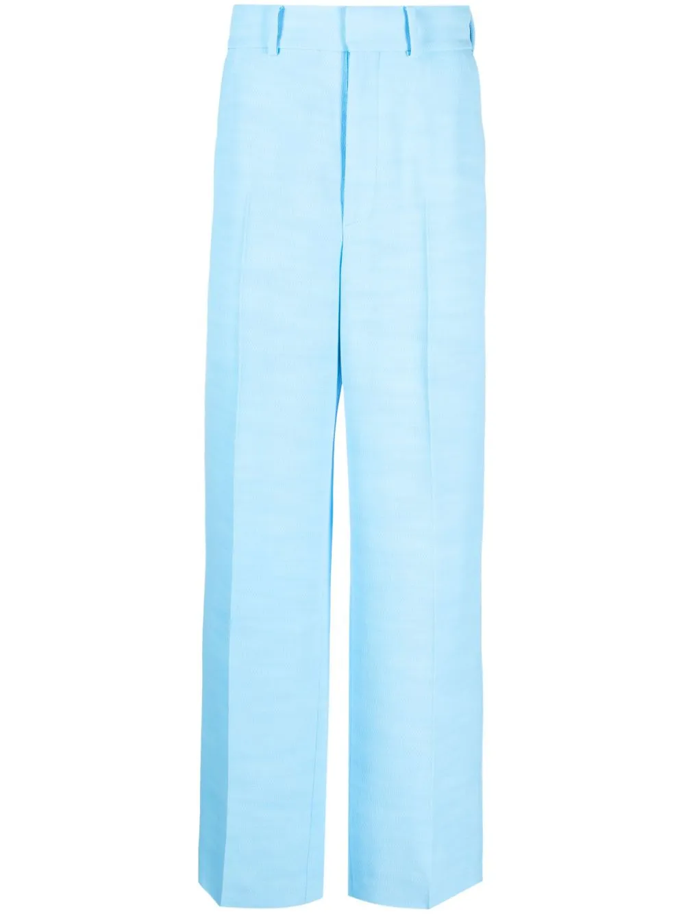 high-waisted wide-leg trousers