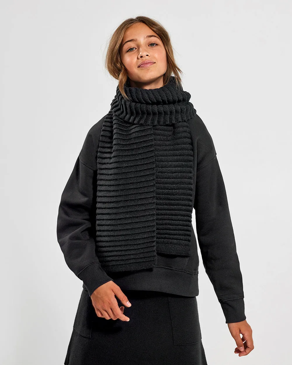 Kids (6-14 Years) Ribbed Scarf