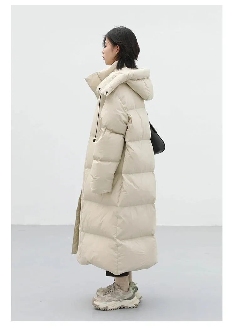 Ladies Puffy Long puffer thick coat long warm best winter coat