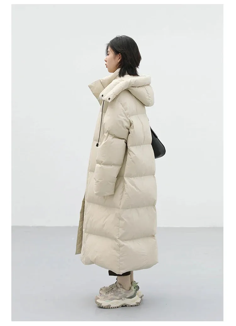 Ladies Puffy Long puffer thick coat long warm best winter coat