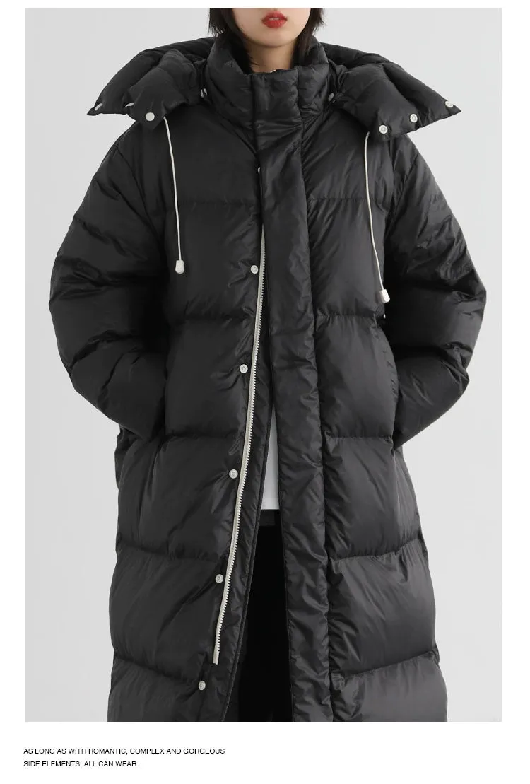 Ladies Puffy Long puffer thick coat long warm best winter coat