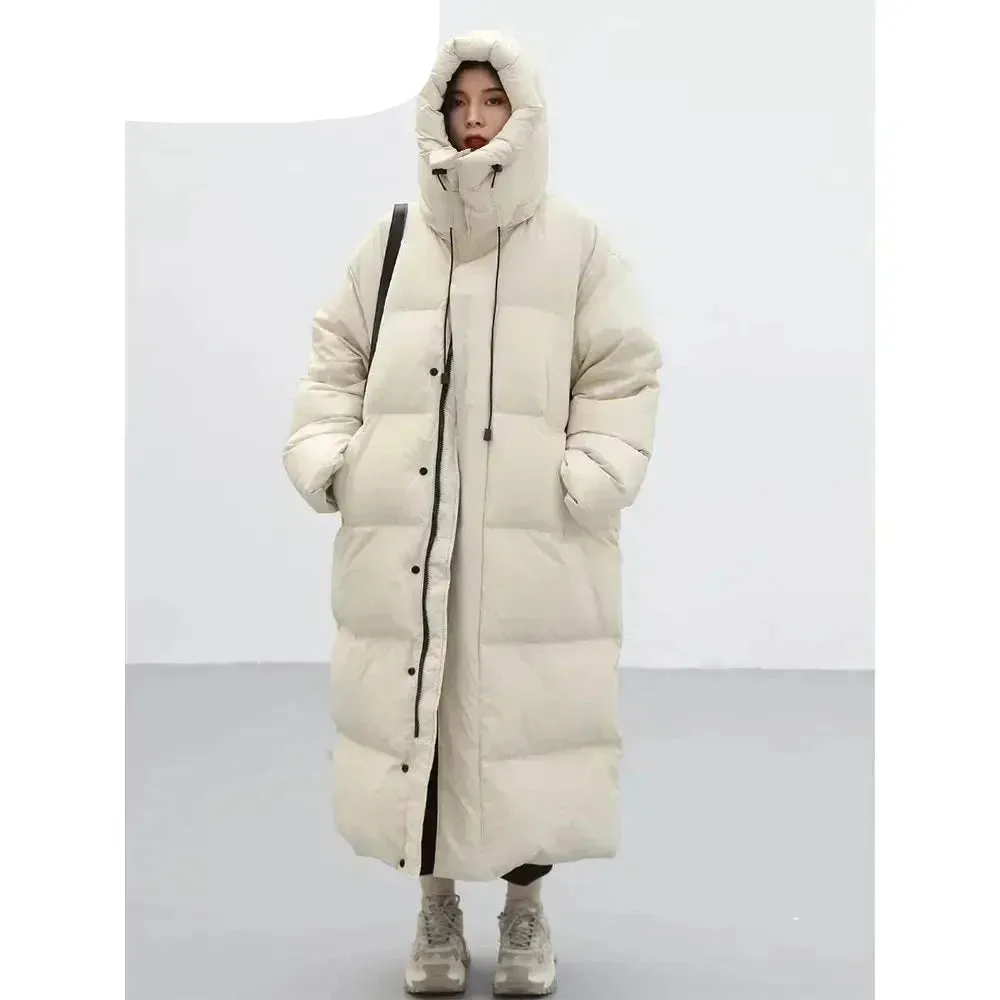 Ladies Puffy Long puffer thick coat long warm best winter coat