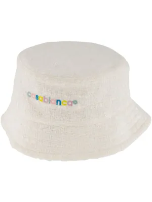 logo-embroidered bucket hat