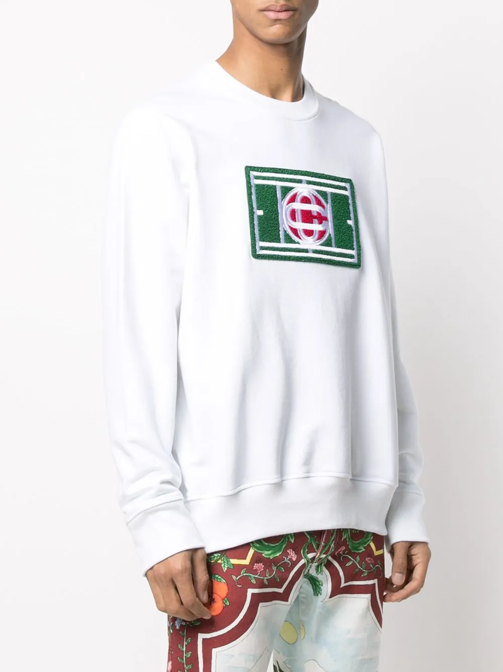 logo patch sweatshirt