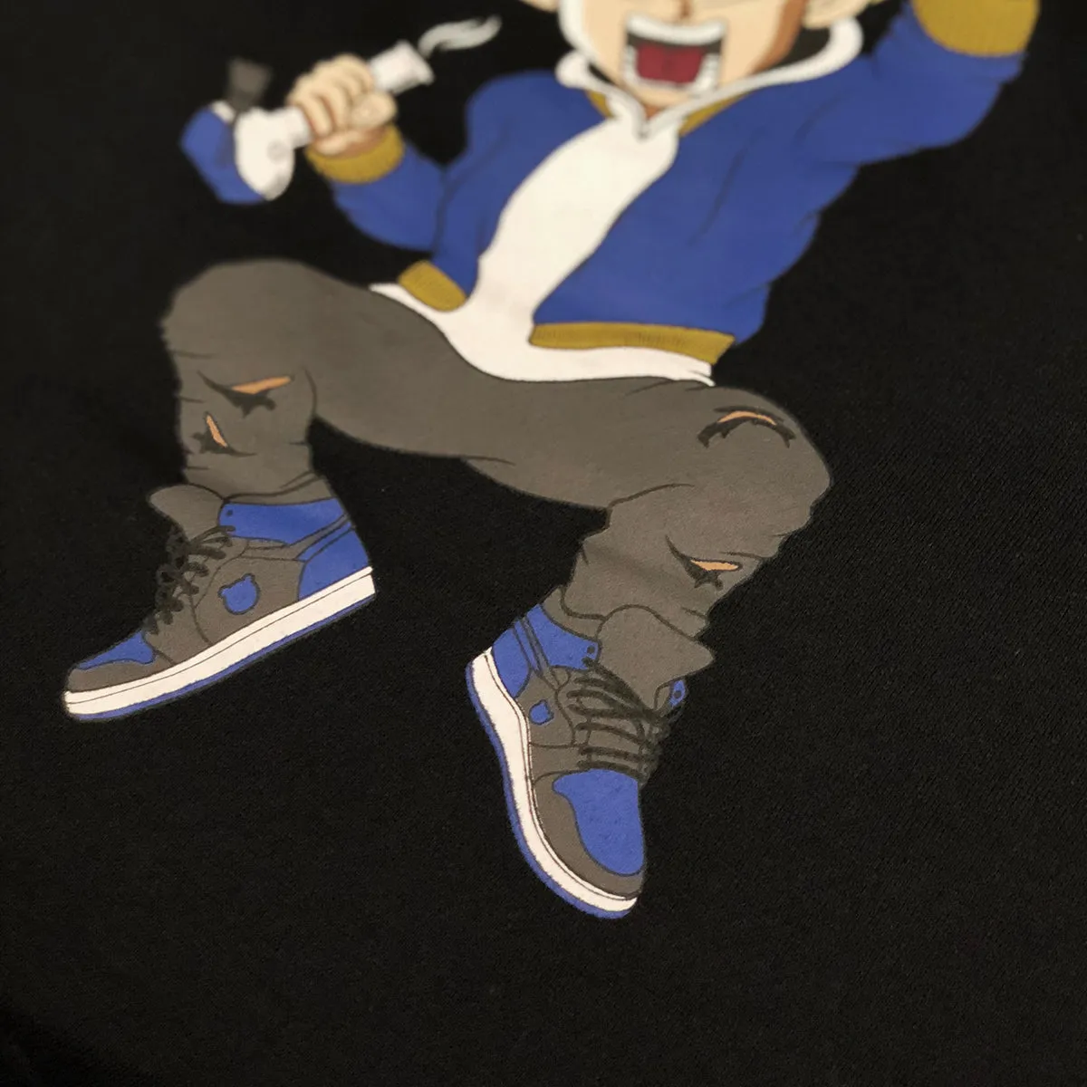 Misunderstood Vegeta Drop Shoulder Black Pullover Hoodie