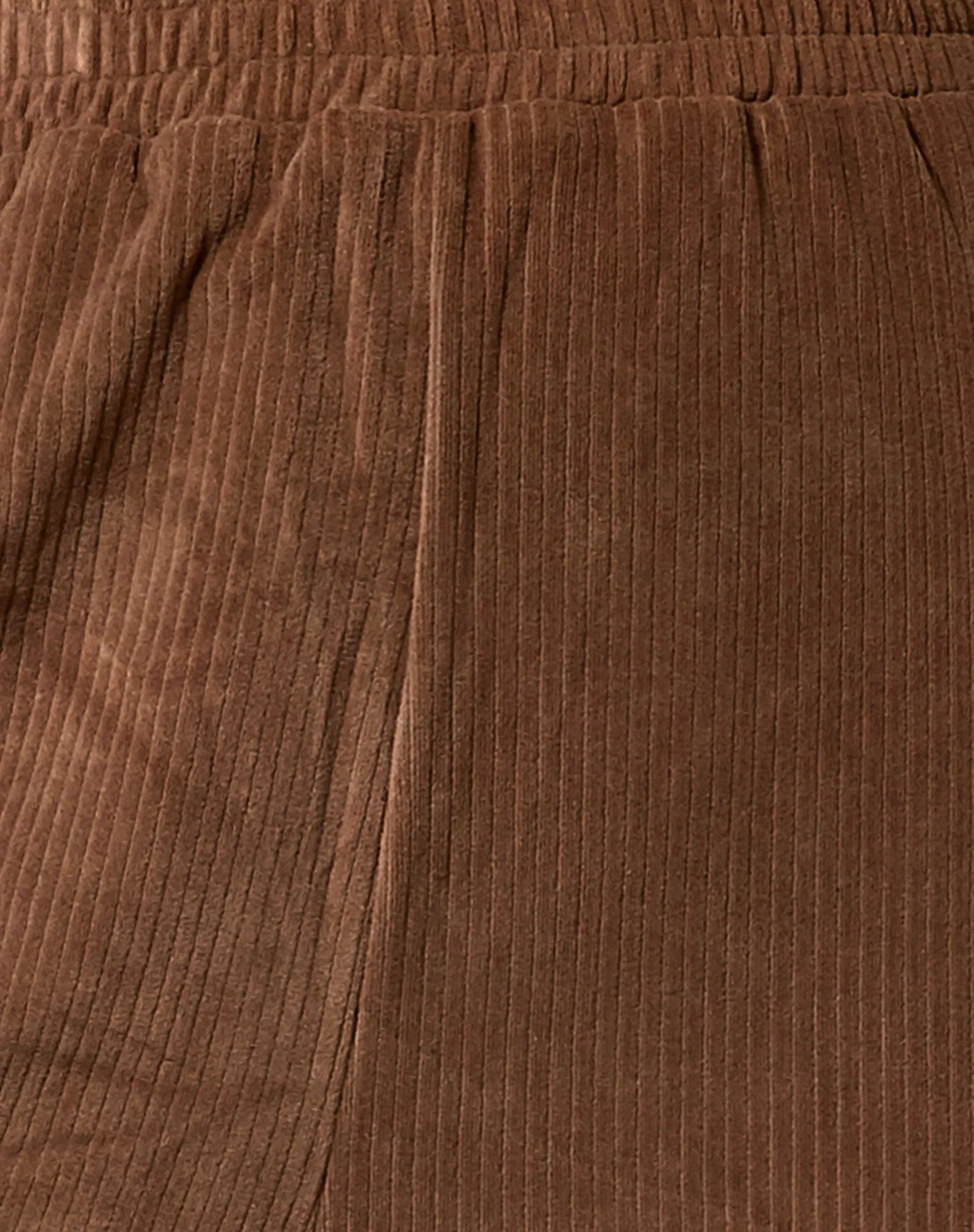 Obeli Trouser in Velvet Rib Tan Brown