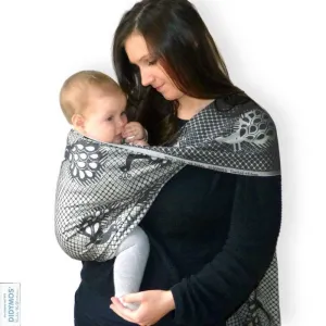 Pfau Marrone Cashmere Woven Wrap by Didymos