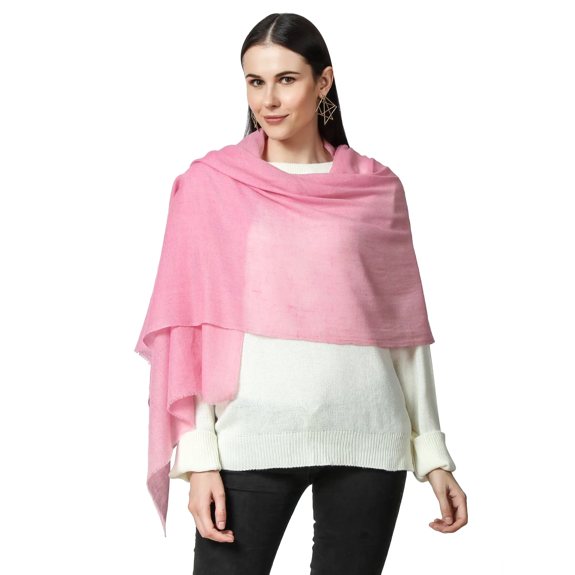 Pink Cashmere Scarf