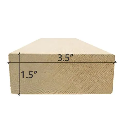 Prosaunas Cedar 2x4 VG S4SEE Bench Material