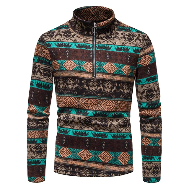 Pullover Stretch Colorful Warm Sweater