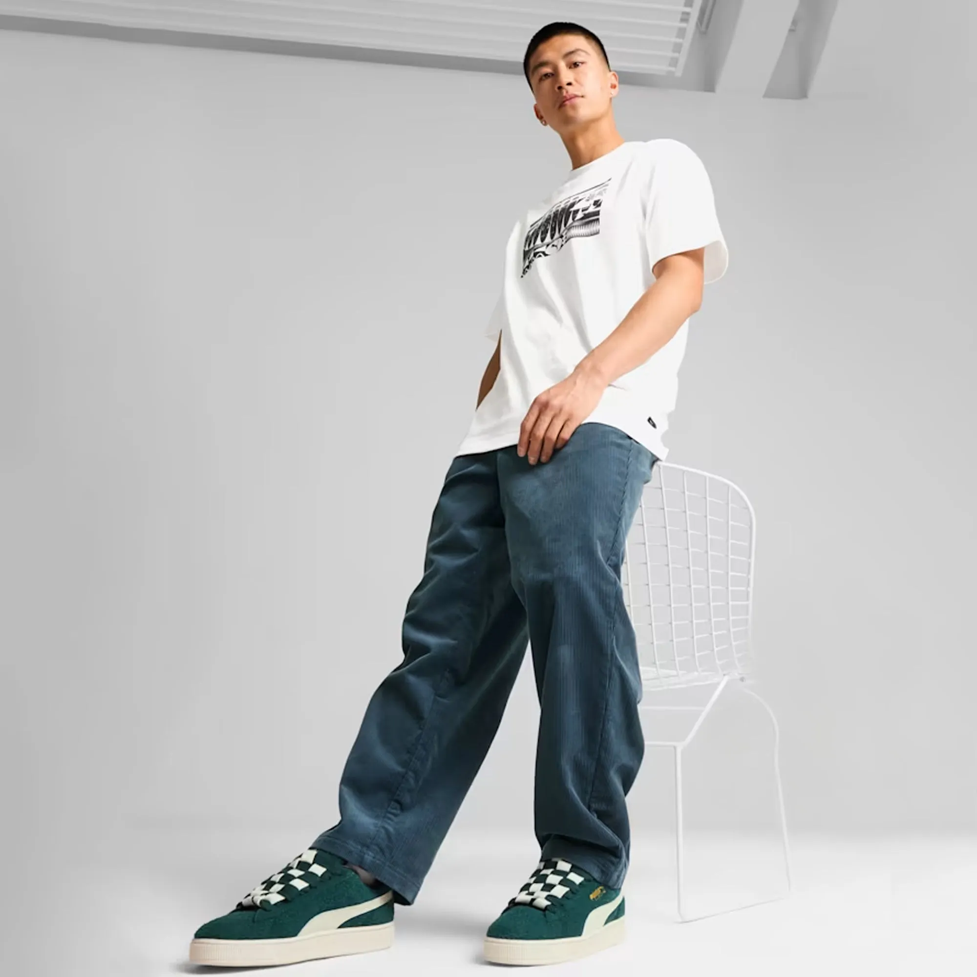 PUMA | MMQ CORDUROY PANTS { GRAY SKIES