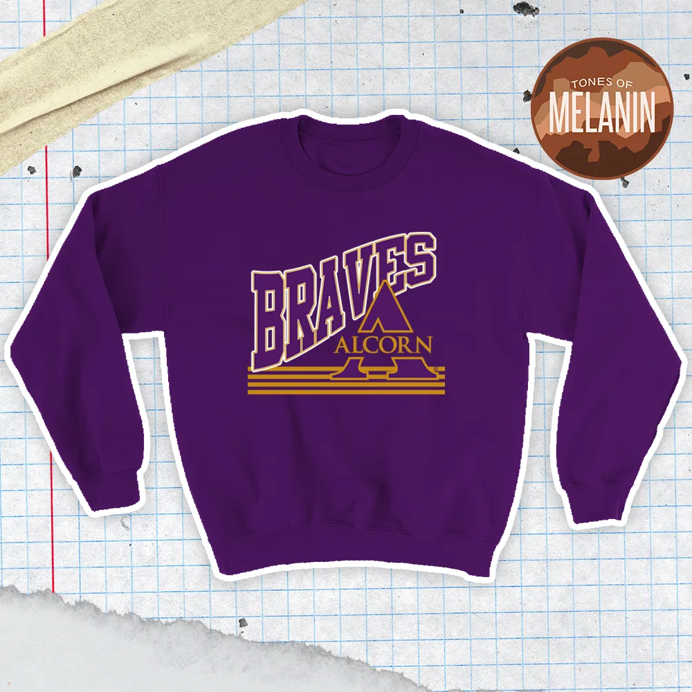 (Purple) Classic Alcorn State Crewneck