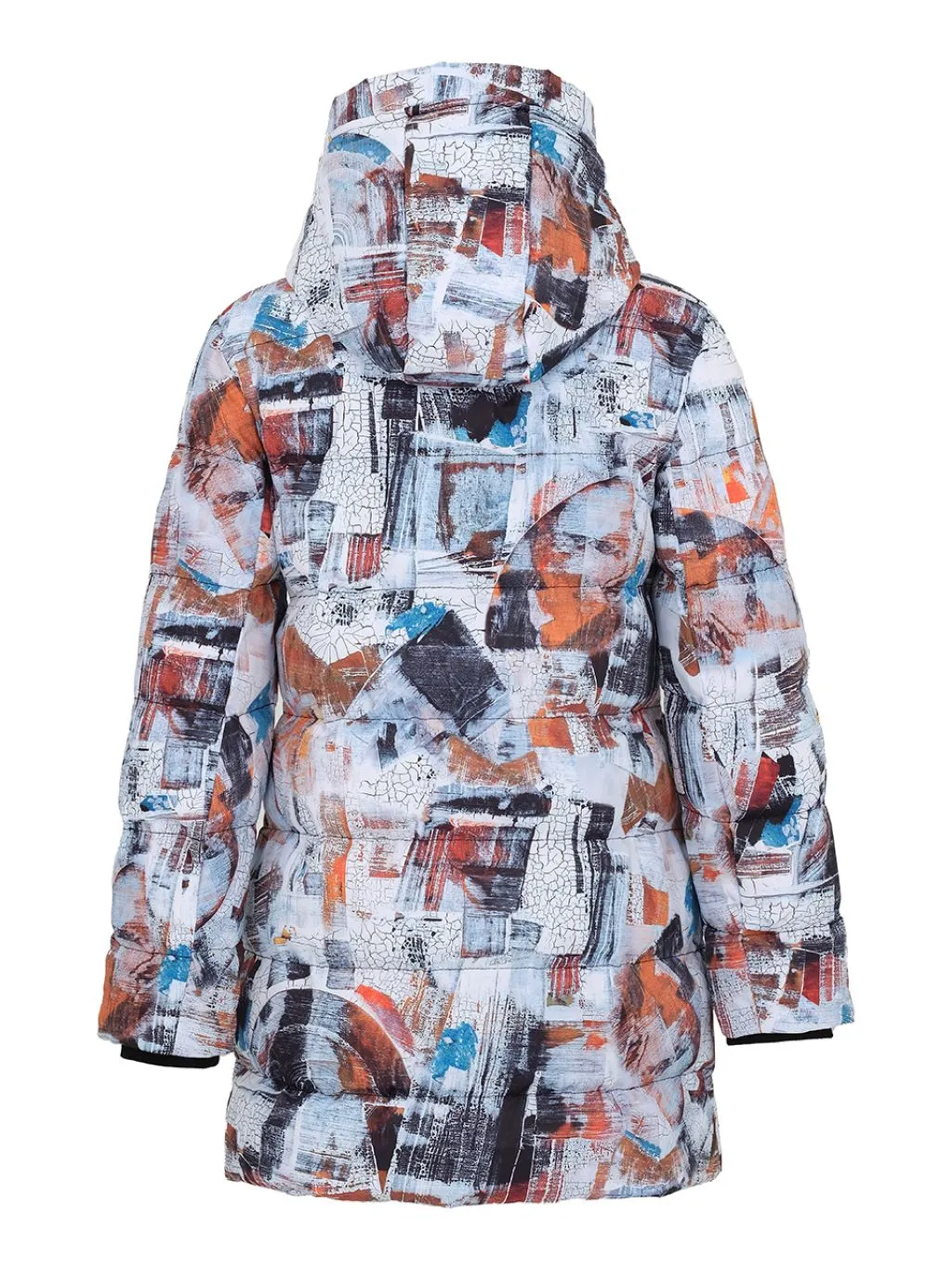 "Kamiros" Printed Puffer Coat by Dolcezza