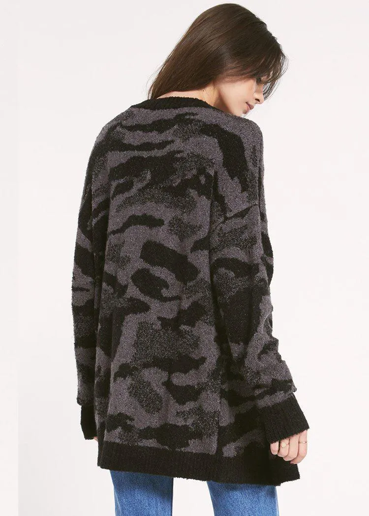 Rag Poets Hoffman Camo Cardigan