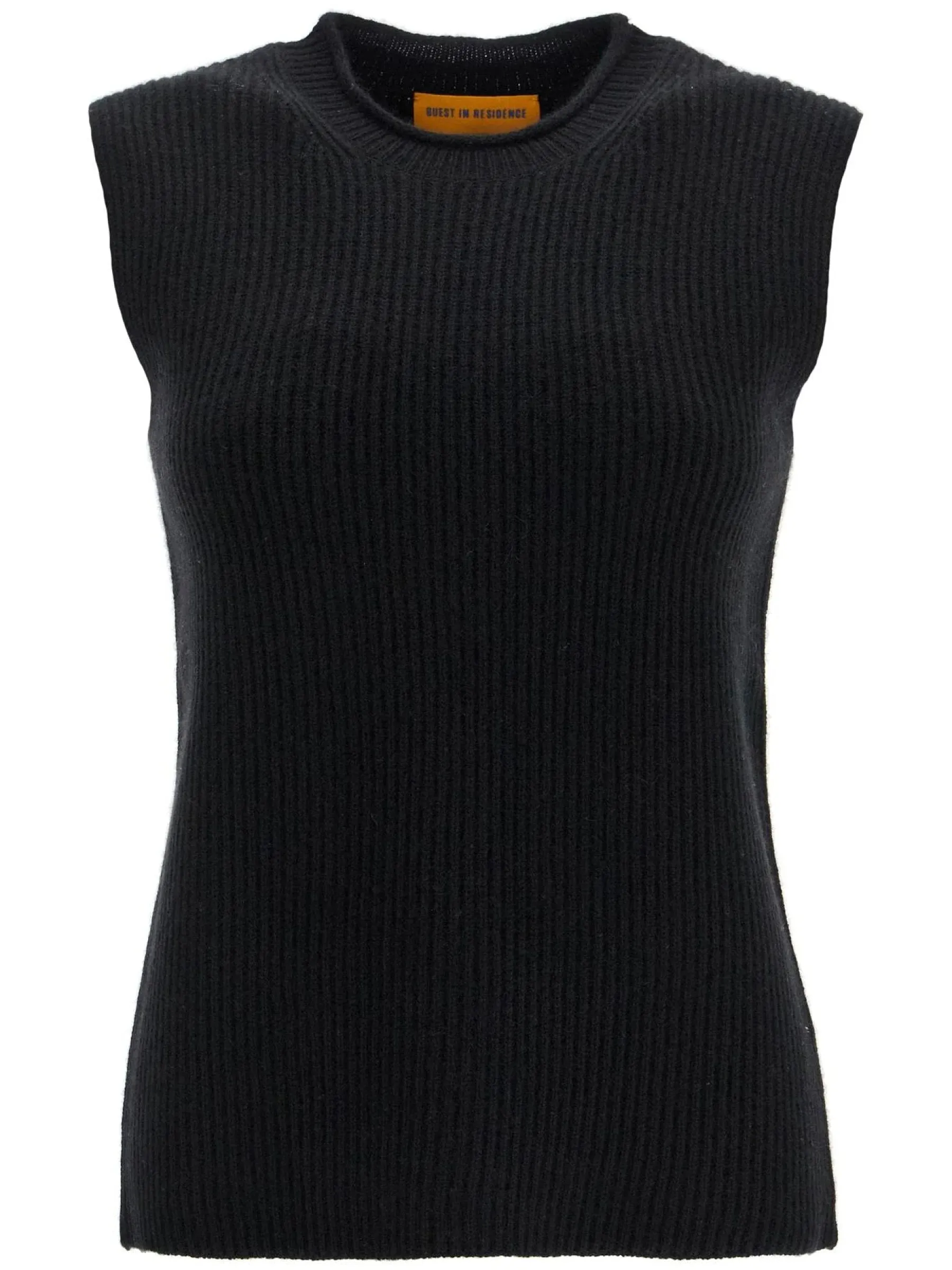 Ribbed Cashmere Sleeveless Top