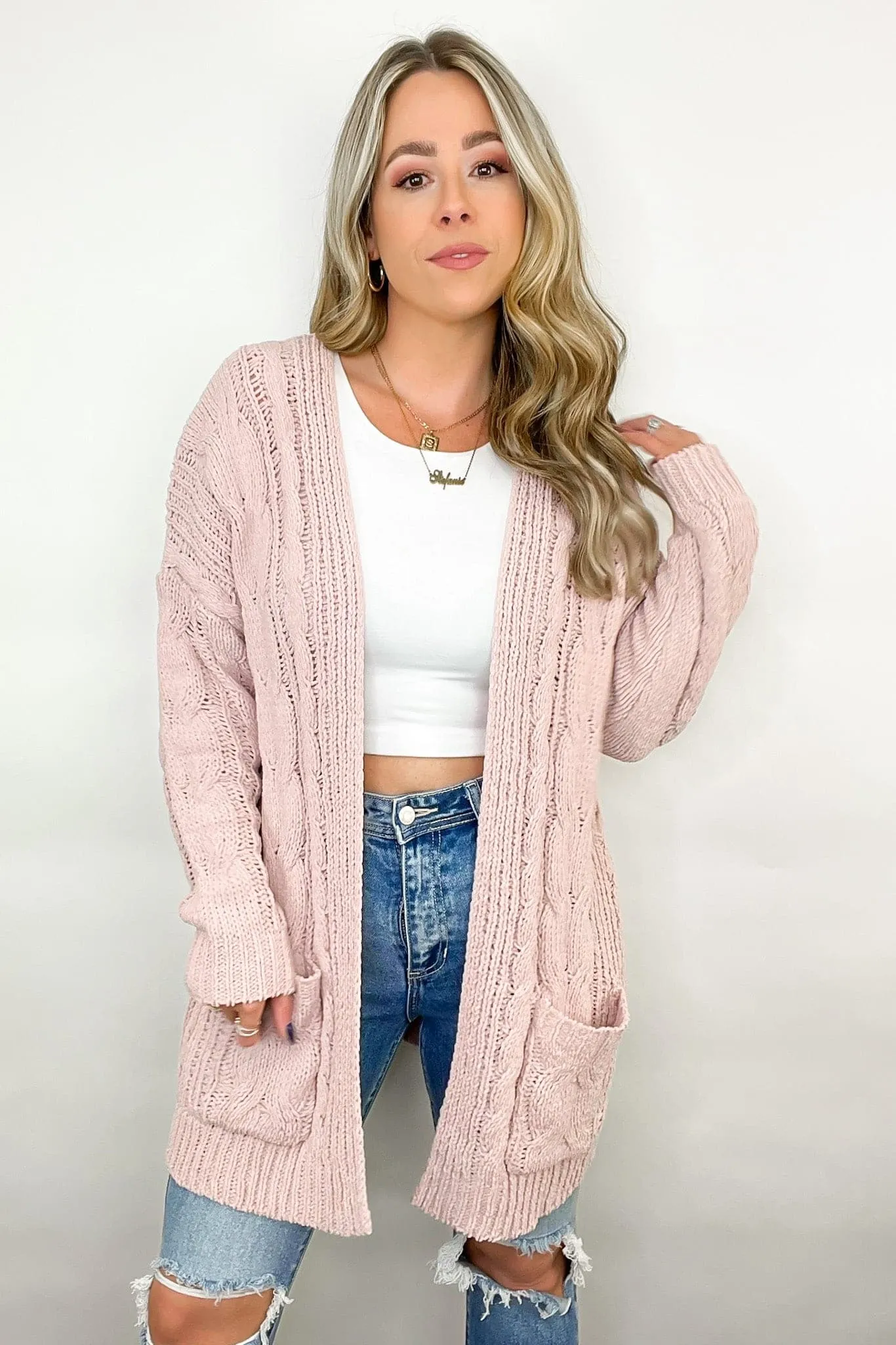 Style Forecast Cable Knit Cardigan - FINAL SALE