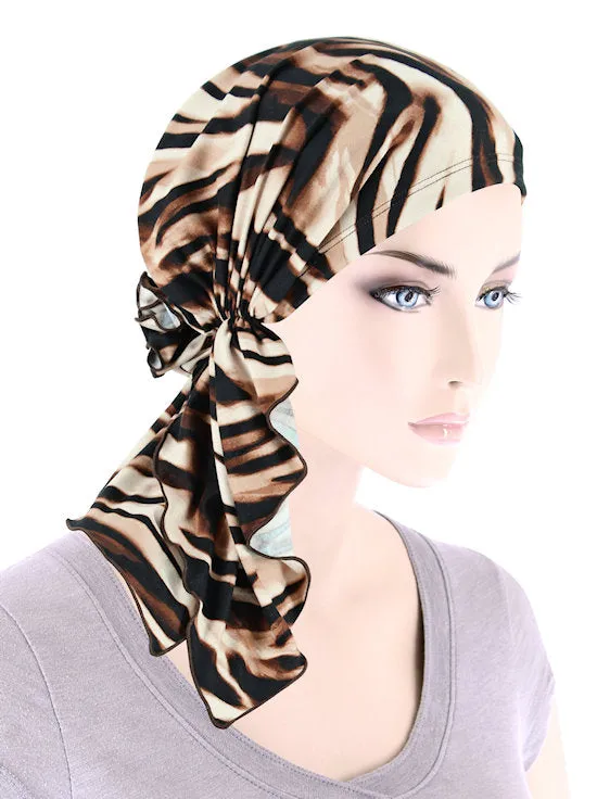 The Bella Scarf Brown Tiger Animal