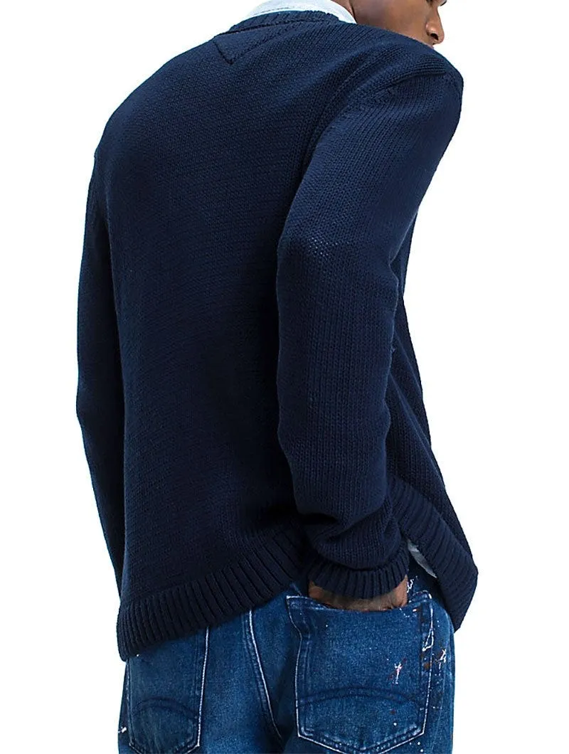 TJM TOMMY CLASSIC SWEATER IN BLACK IRIS