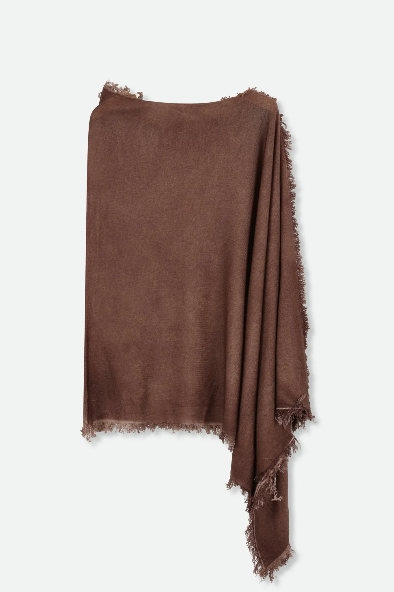 VARA HAND-DYED WOOL CASHMERE BLEND MOCHA BROWN