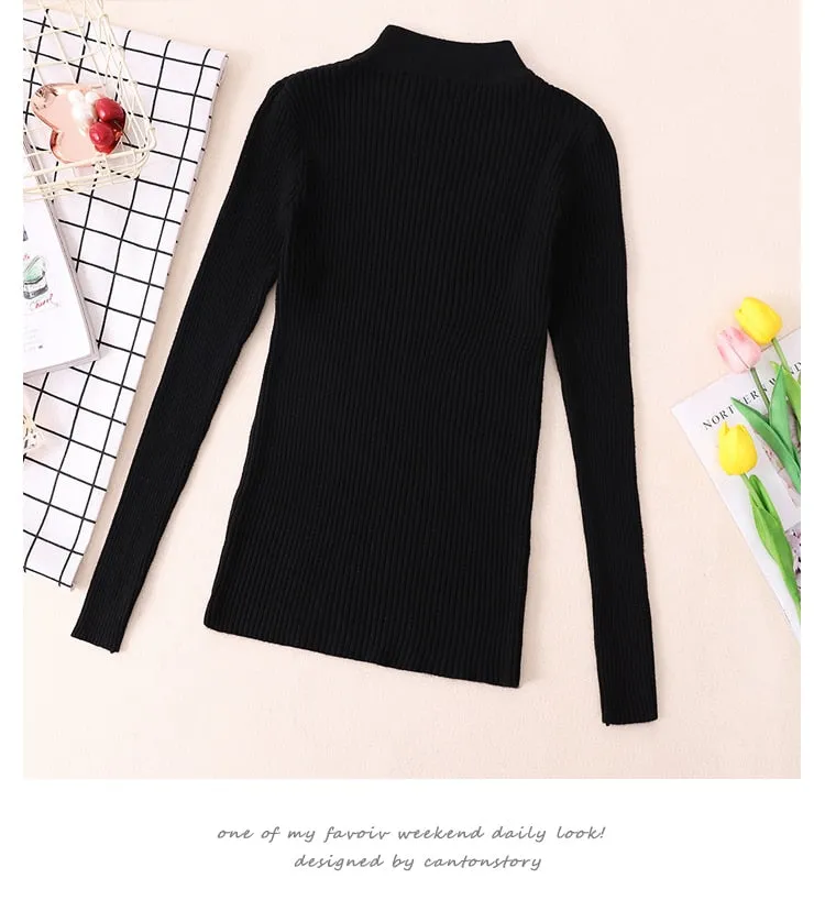 VenusFox Turtleneck Thick Warm Sweater