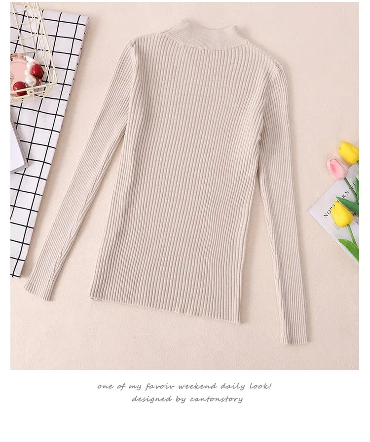 VenusFox Turtleneck Thick Warm Sweater