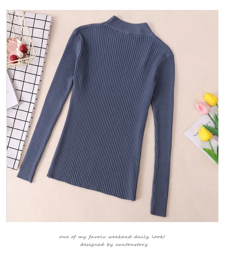 VenusFox Turtleneck Thick Warm Sweater