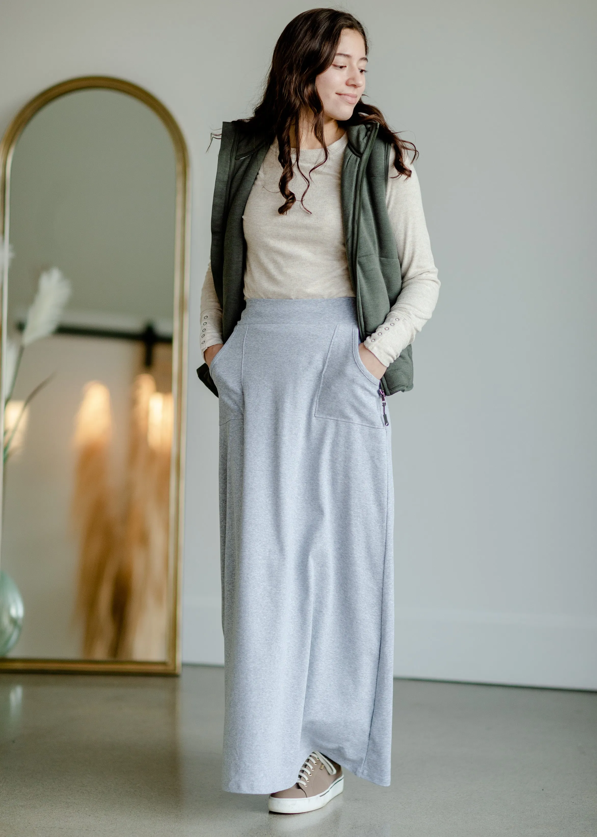 Zip Up Soft Quilted Pocket Vest - FINAL SALE